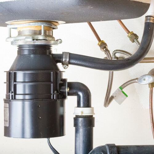 newly installed garbage disposal