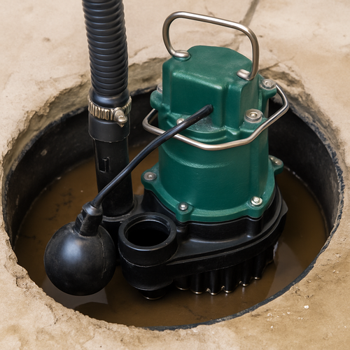 working sump pump